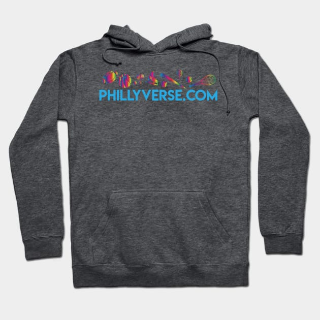 PhillyVerse Logo 4 Hoodie by Philly Verse Podcast Network